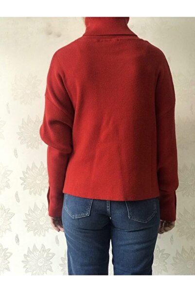 Dilvin Degaje Yaka Kol Ortası Düğmeli Kazak