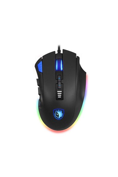 Sades ماوس الألعاب S12 Ax Rgb Oyuncu - Siyah/mavi