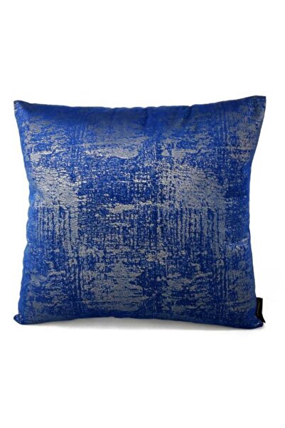 Mrs.Gugar غطاء وسادة مربع حصري باللون الأزرق الداكن