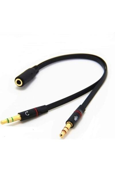 MOLIX Kulaklık Mikrofon Ayırıcı Kablo Y Splitter Kablo 2 X 3.5 Mm Headphone