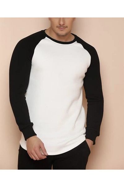 PLA STORE Black and White Thick Sweatshirt