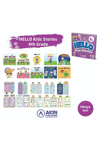 Akın Dil Eğitimi Hello Kids Stories 4th Grade (Wise Laces)
