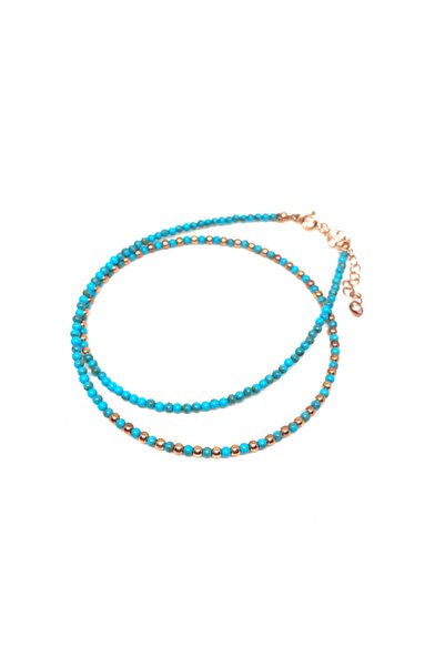 Saras Jewels Dorikalı Doğaltaş Kolye