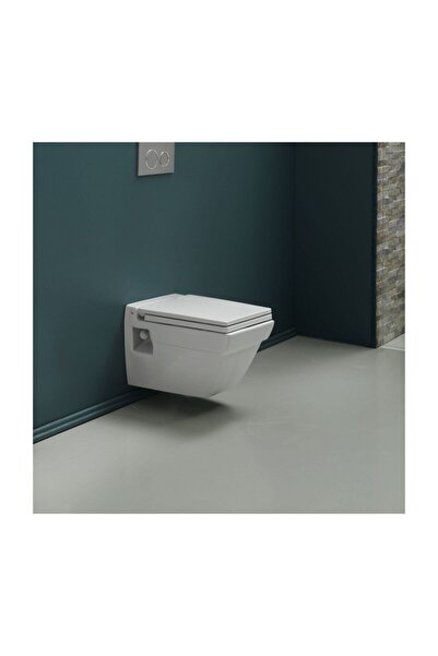 Turkuaz Mona Asma Klozet + Soft Yavaş Kapanan Kapak