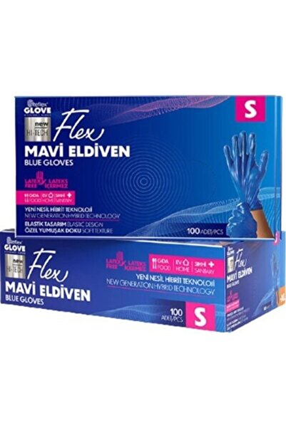 Flex Re Glove Pudrasız 100 Lü Mavi / S Beden