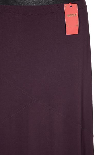 HESNA Women's Bensu Sandy Combed Cotton Cross M. Unlined Plum Skirt
