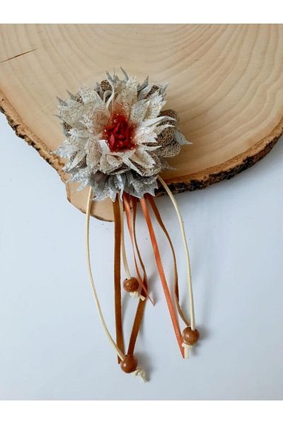 canan dizayn Φθινοπωρινό λουλούδι με κρόσσια 9x19 cm (1 τεμάχιο)