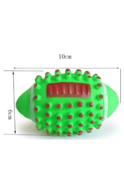 Duffa Renkli Kedi Köpek Isırma Topu Sesli Dikenli Top Tasarımı Ile Diş Kaşımaya Yardımcı