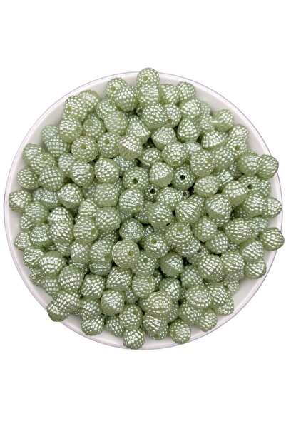 Hedef Bijuteri 25 جرام أخضر اللون 10 مللي متر قطعة واحدة هرم بلاك بيري الخرز ...