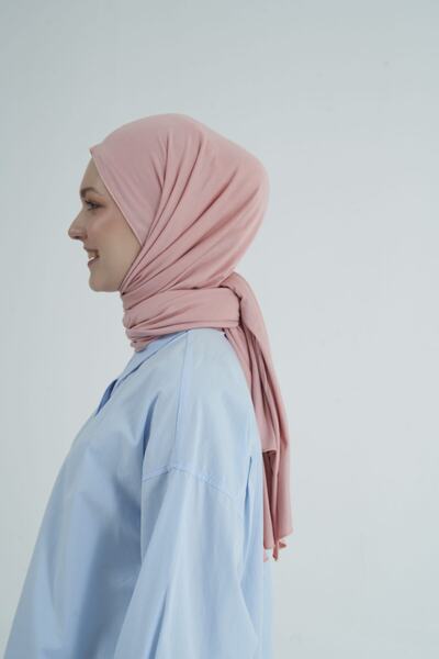 Gülsoy شال نسائي حجاب قطن ممشط بودرة داكنة - 34