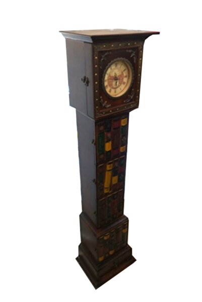 STAND MARKET Özel El Yapımı Antik Dekoratif Ayaklı & Dolaplı Saat