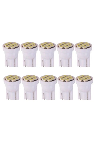BALP Süper Güçlü Mini T10 Led 8 Ledli 12 Volt Mini T10 Led