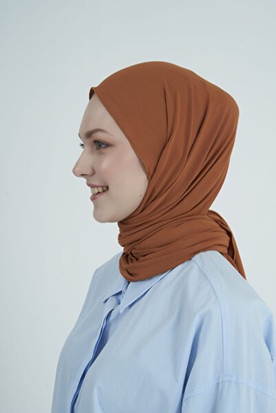 Gülsoy شال نسائي من القطن الممشط باللون القرفة - 51