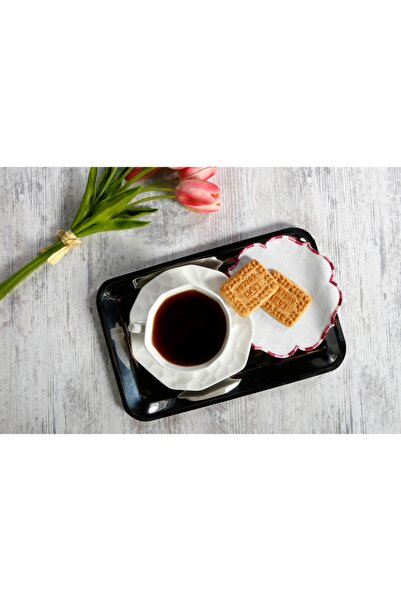 caka home design Set of 6 Fuchsia Embroidered Linen Napkins - Cocktail Effect