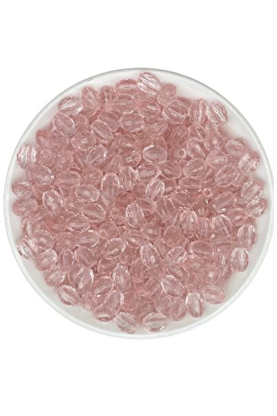 Hedef Bijuteri 25 جرام أسطوانة أكريليك ملونة وردي فاتح 10 × 8 مم، خرز نموذج ا...