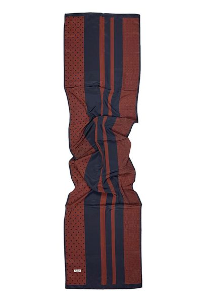Sarar Women's Pearl Silk Patterned Scarf-Shawl 45x180 Cm