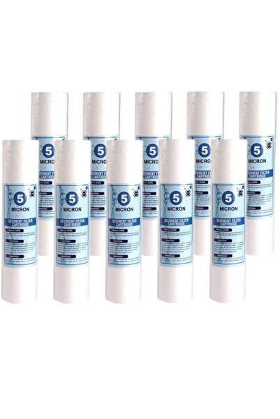 Liberty Açık Kasa Su Arıtma Cihazı 10 Inç 5 Mikron Sediment Spun Filtre ( 10 Adet )