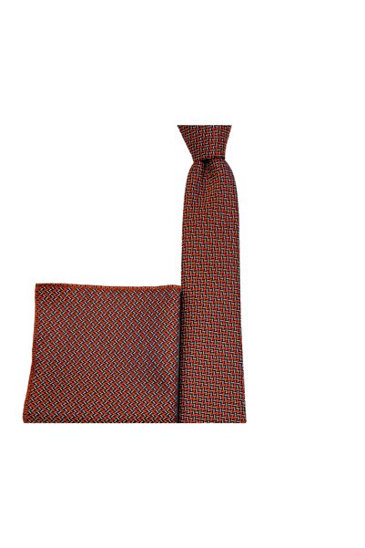 Brianze Оранжевий краватка з візерунком, набір