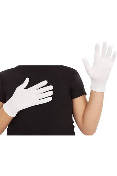 AXE SPORTSWEAR Children's White & Band & Pantomime & Performance & Ceremony Gloves