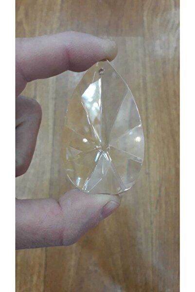 ADA AVİZE Kristal Avize Taşı Şeffaf Damla (boyu 6,5 Cm-eni 4 Cm)