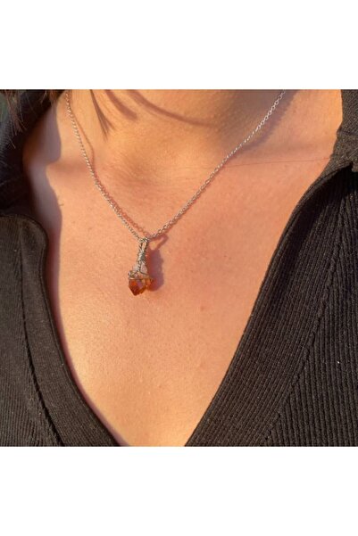 Segomia Sitrin Taşı Kolye