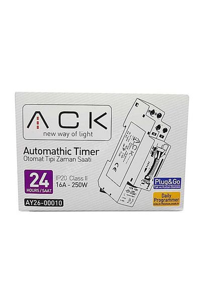 ACK Ay26-00010 W Automatic Type Mechanical Time Clock with Reserve