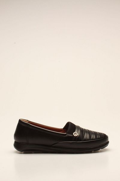 ROVIGO Black Skin Women's Comfort Shoes