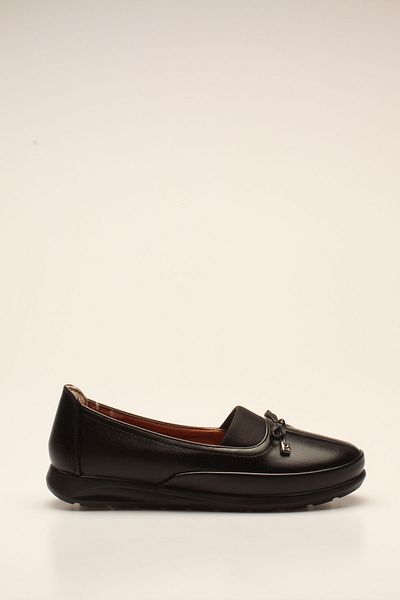 ROVIGO Black Skin Women's Comfort Shoes