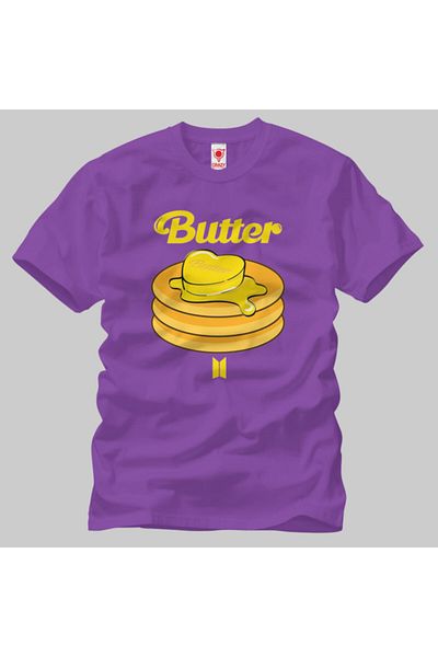 Built By Crazy Μπλουζάκι Unisex Bts Smooth Like Butter Pancake