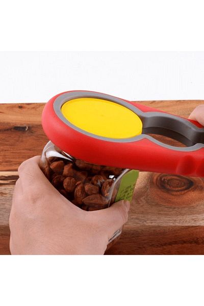 Anadolu Saray Çarşısı Practical Jar Lid Opener / 4 Nodes 8 Stages Bottle Lid Opener (silicone Anti-Slip)