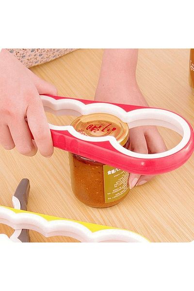 Anadolu Saray Çarşısı Practical Jar Lid Opener / 4 Nodes 8 Stages Bottle Lid Opener (silicone Anti-Slip)