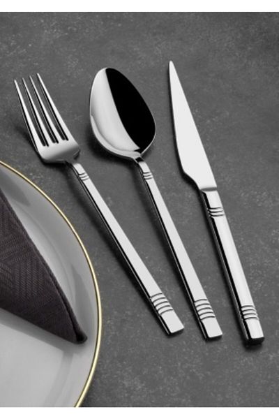 Arsel Asian Plain 77 Piece 12-Person Boxed Fork Spoon Knife Set