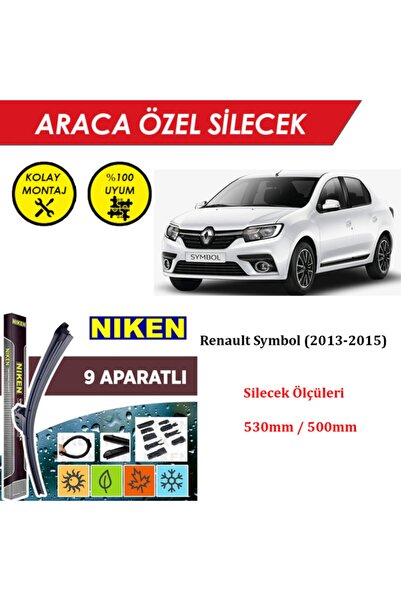 MeyZone Renault Symbol Ön Cam Silecek Takımı (2013-2015)