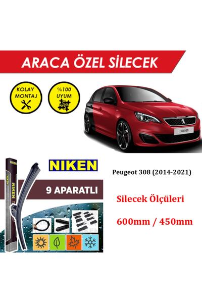 MeyZone Peugeot Pejo 308 Ön Cam Silecek Takımı (2014-2021)