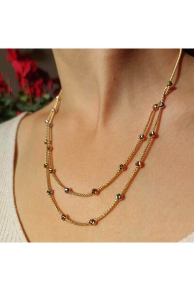 BİLEZİKHANE Kalın Zincirli Altın Dorika Kolye