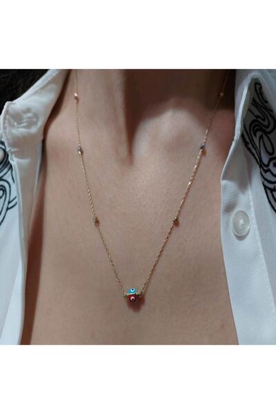 BİLEZİKHANE Kalın Zincirli Altın Dorika Kolye 3 Sıralı