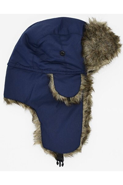 AYER TİCARET Erkek Suni Kürklü Pilot Beresi Kalpak Şapka