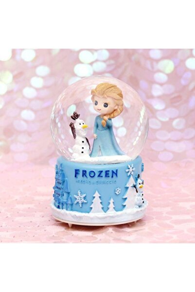 MODEL MAKET Frozen Elsa Olaf Karlar Ülkesi Kar Küresi Orta Boy Işıklı