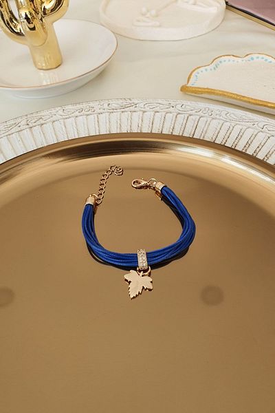 Trendy Butik سوار سلسلة متدلي من أوراق الطائرة