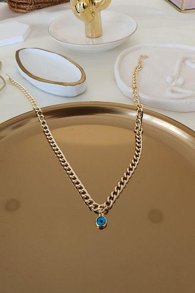 Trendy Butik سلسلة عادي الشر العين استرخى قلادة