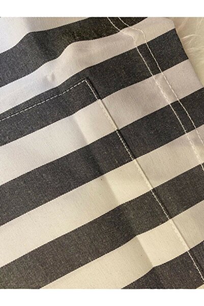 KLY Чоловічий антрацитовий смугастий поплін піжамний комплект