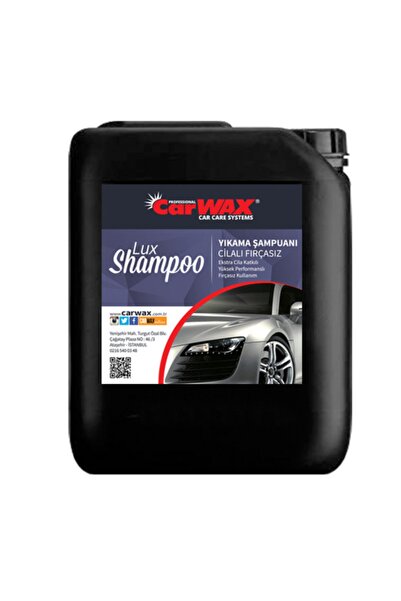 Carwax Lux Shampoo - Yıkama Şampuanı Cilalı Fırçasız - 20 Kg