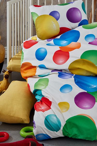 BONJARDİNHOME Carnival Colors Digital Printed 3d Cotton Baby Bedding Set
