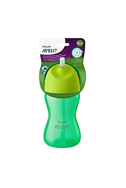 Philips Avent زجاج منقوش مع قش 300 مل