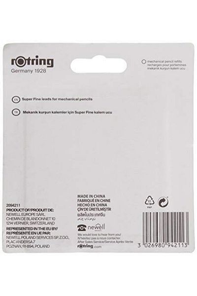 Rotring 0.7 mm Super Polymer Pencil Tip - Pack of 4 209421