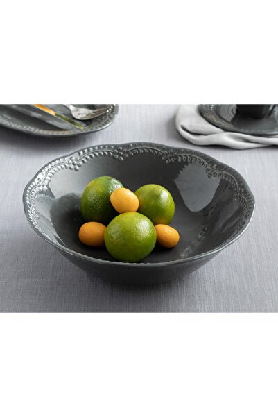 English Home Viyana Porselen Kase 20 Cm Antrasit