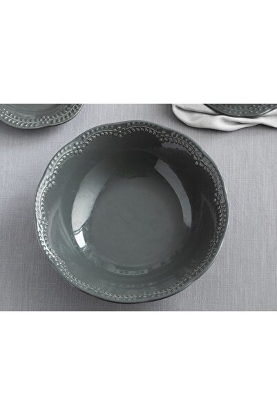 English Home Viyana Porselen Kase 20 Cm Antrasit