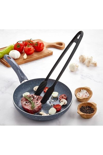 QNİAY Gnarp Style Serving and Grilling Tongs Fireproof Non-Stick Silicone Tongs Non-Slip Barbecue Tongs