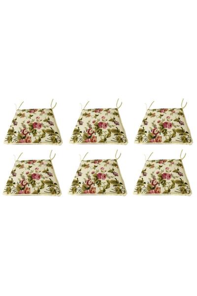 Vip Home Concept Pernă pentru scaun Eco cu fermoar Burete-6 bucăți (trandafir...