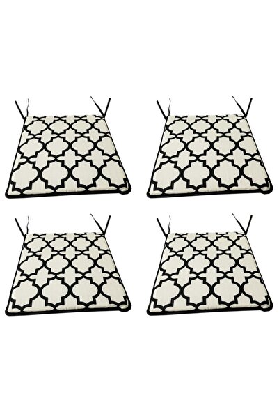 Vip Home Concept Pernă pentru scaun Eco 4 bucăți pernă de grădină cu șireturi